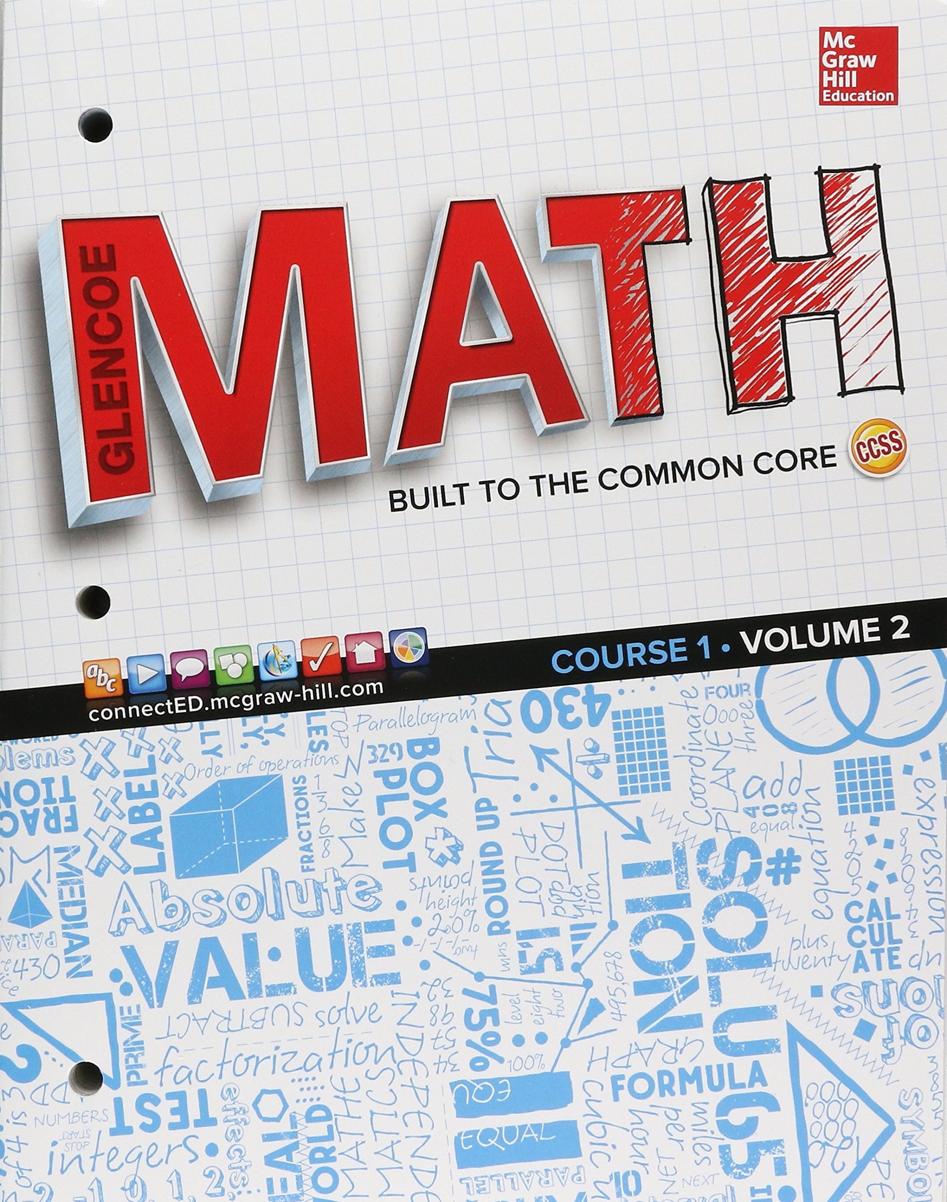 Glencoe Math, Course 1, Student Edition, Volume 2 (MATH APPLIC & CONN CRSE)