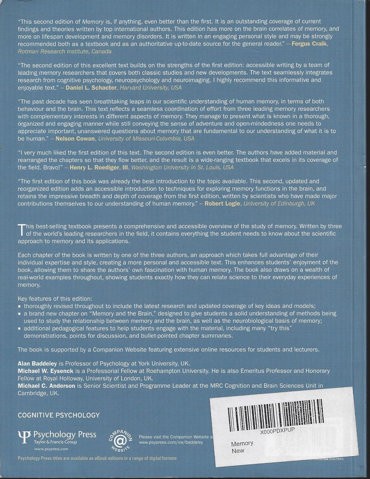 Memory — back cover