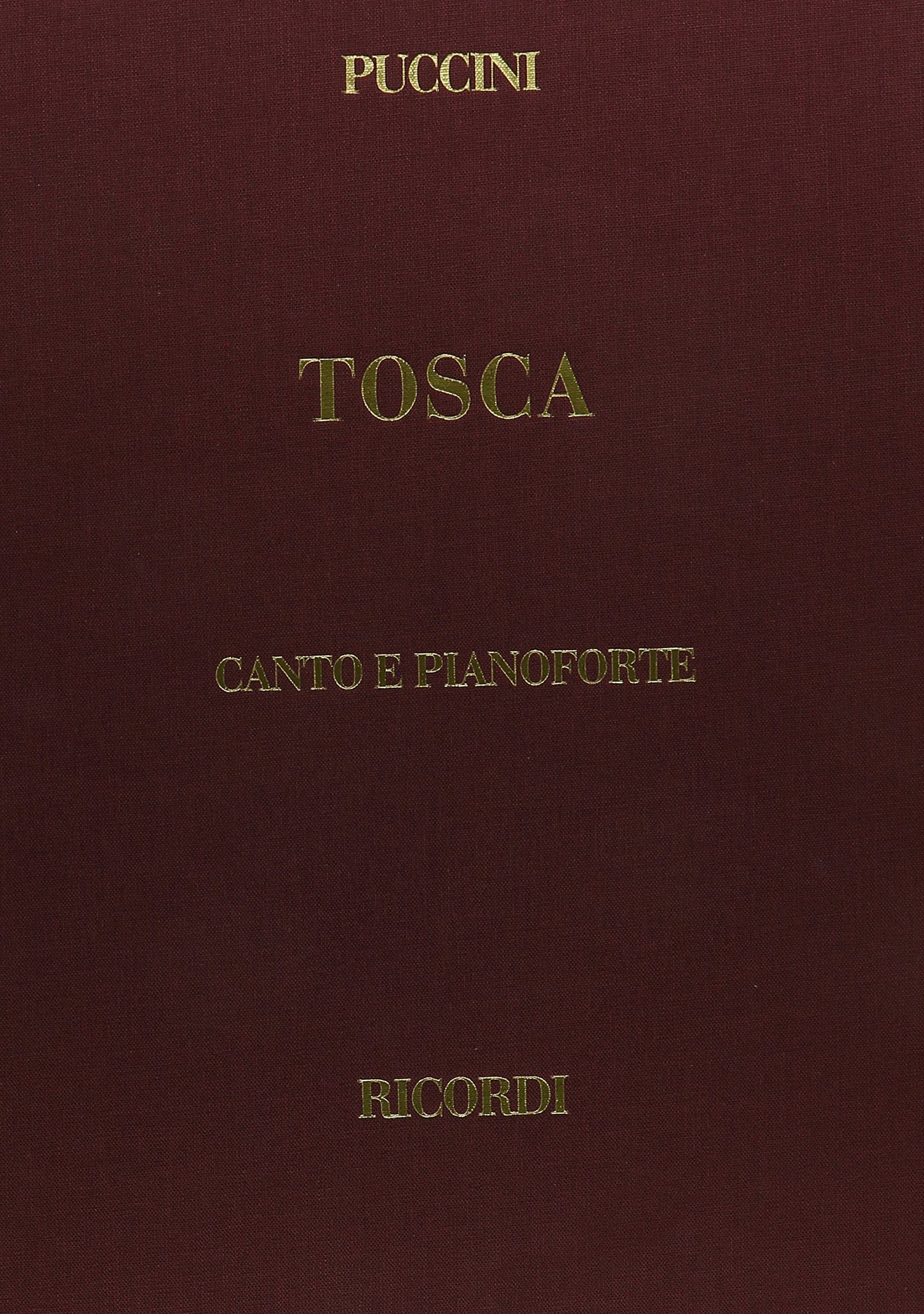 Tosca: Vocal Score