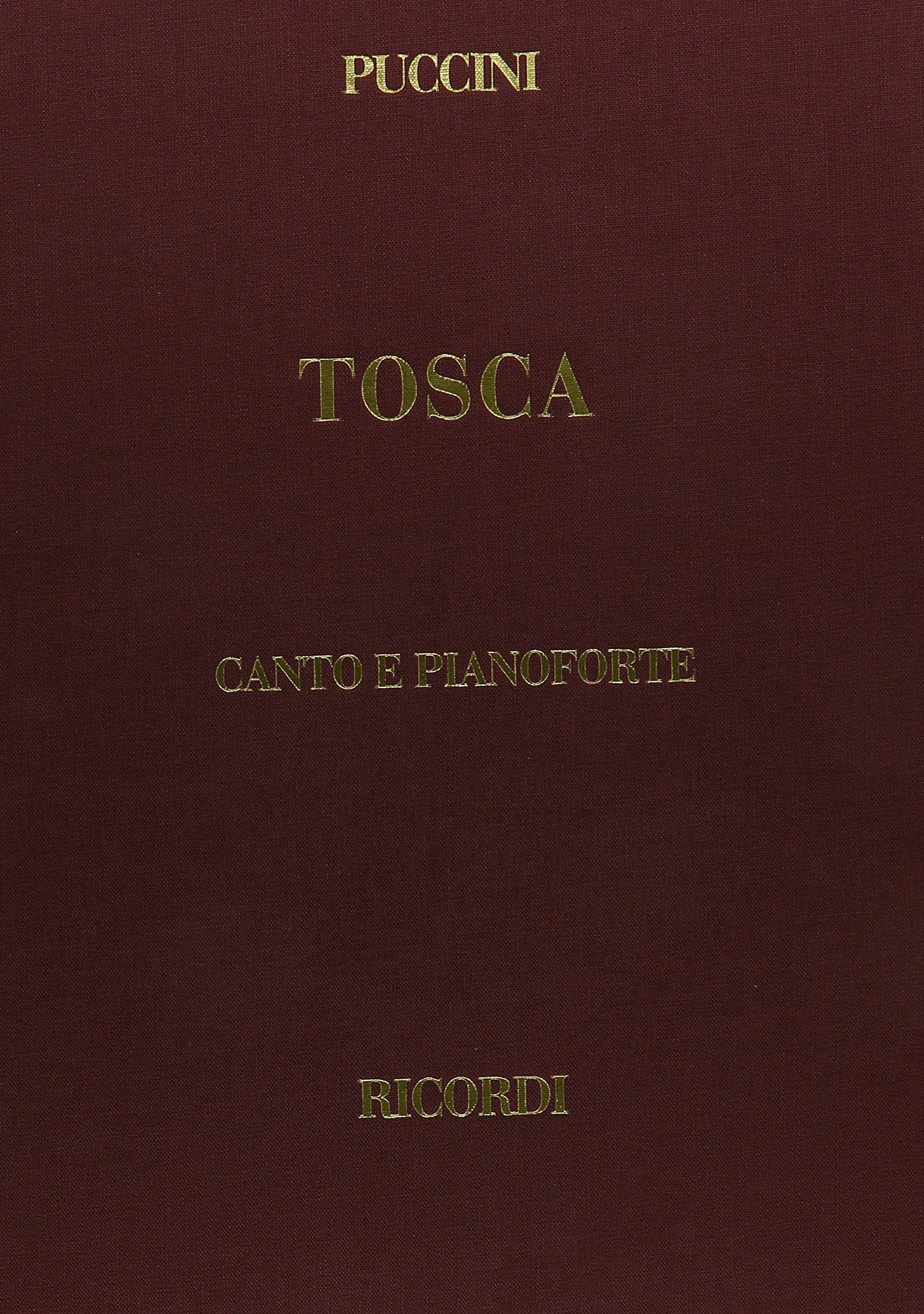 Tosca: Vocal Score