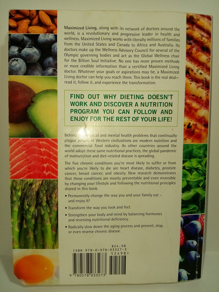 Maximized Living Nutrition Plans — back cover