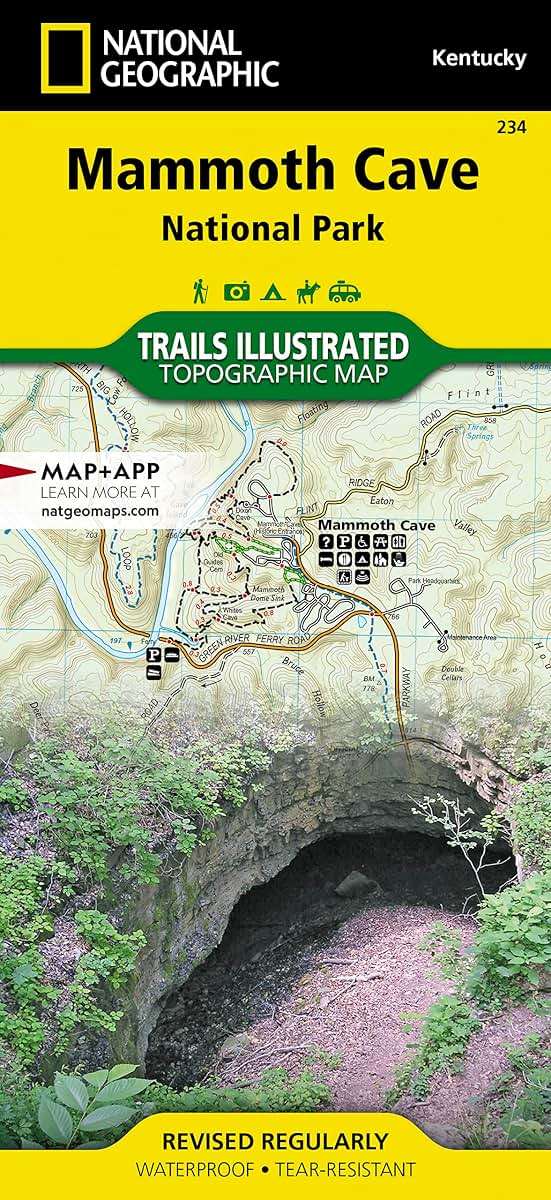 Mammoth Cave National Park Map (National Geographic Trails Illustrated Map, 234)