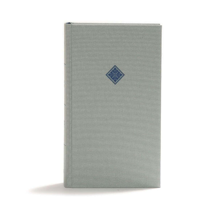CSB Reader's Bible, Gray Cloth Over Board, Black Letter, Single-Column, Reader's Format, Slip Case, Easy-to-Read Bible Serif Type