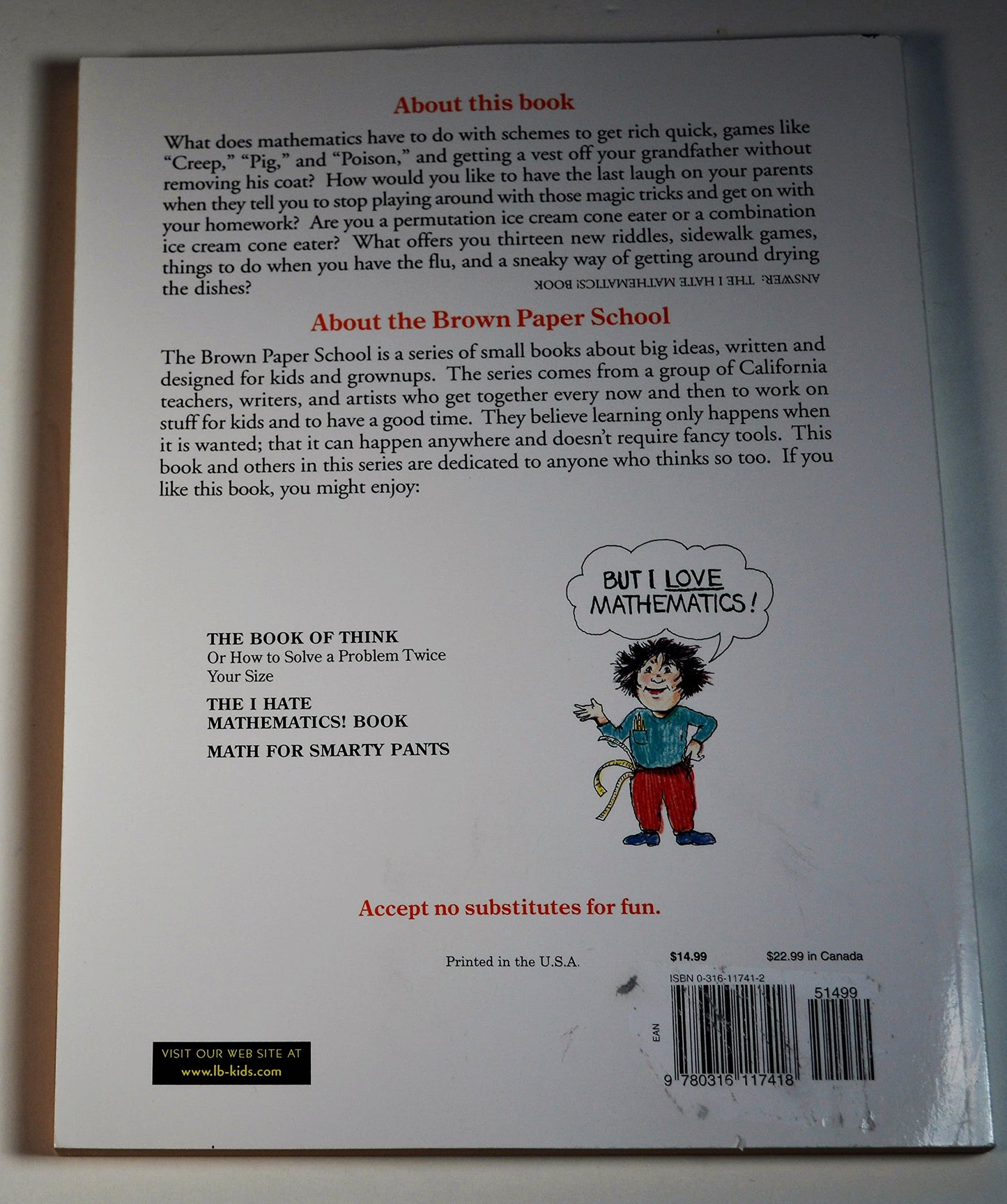 The I Hate Mathematics! Book (A Brown Paper School Book) (Brown Paper School Books)