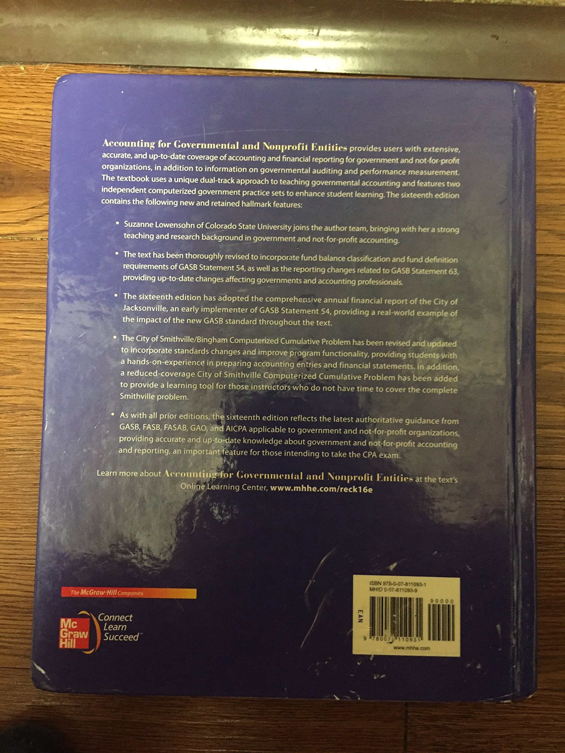 Accounting for Governmental and Nonprofit Entities