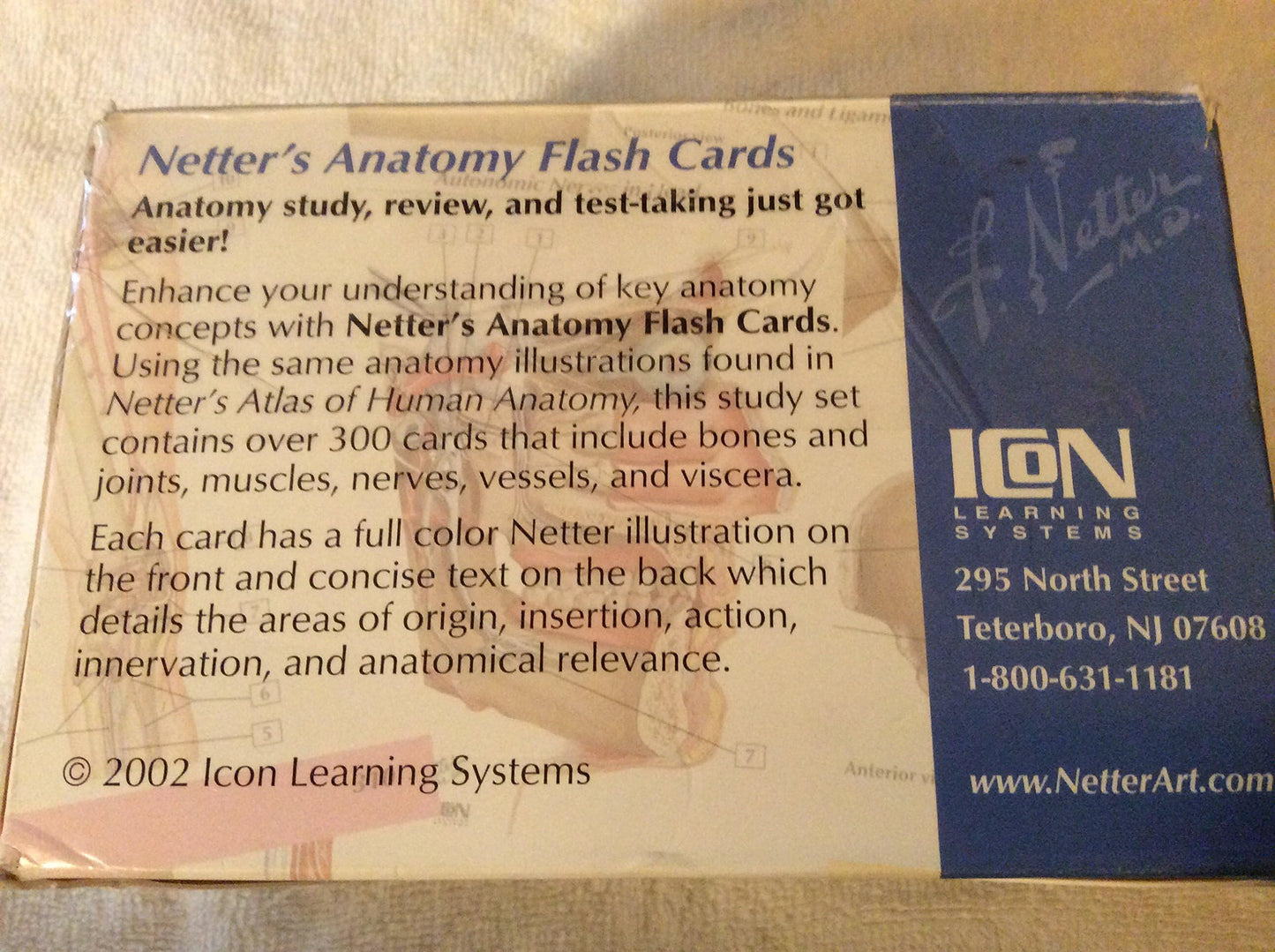 Netter's Anatomy Flash Cards