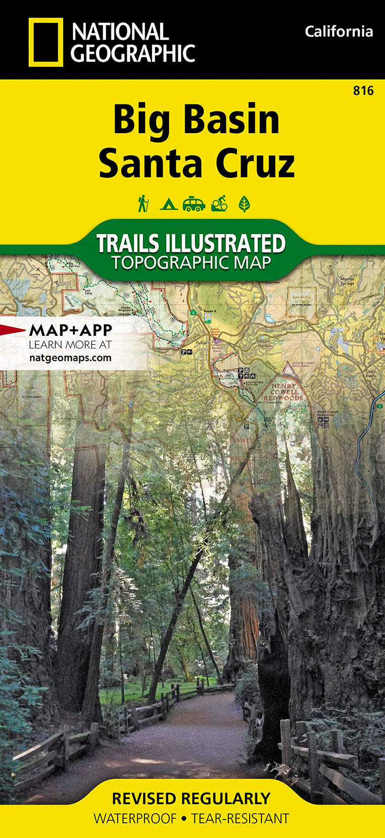Big Basin, Santa Cruz Map (National Geographic Trails Illustrated Map, 816)
