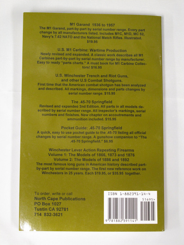 The SKS Carbine, 5th Revised and Expanded Edition (For Collectors Only) — back cover