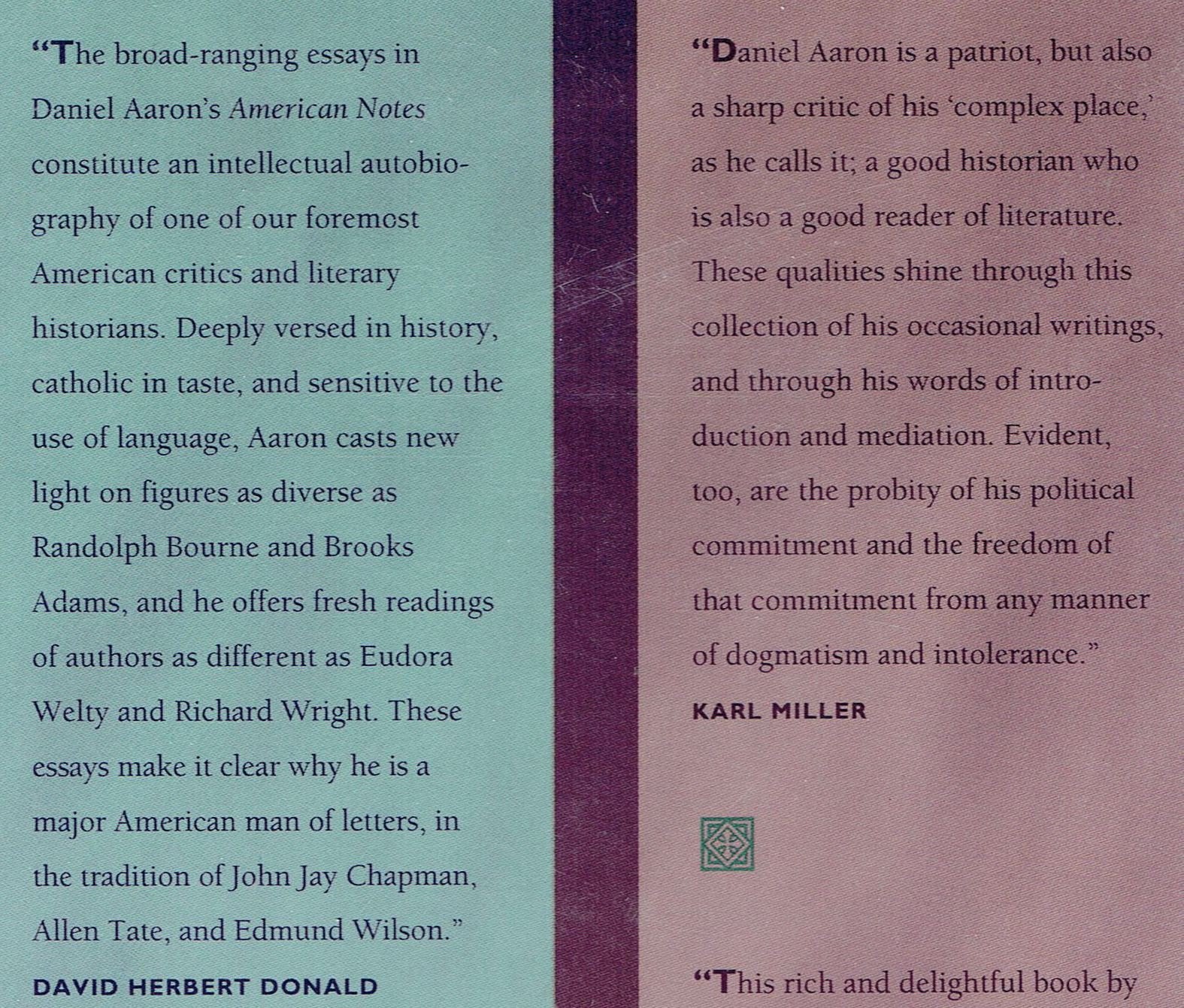American Notes: Selected Essays