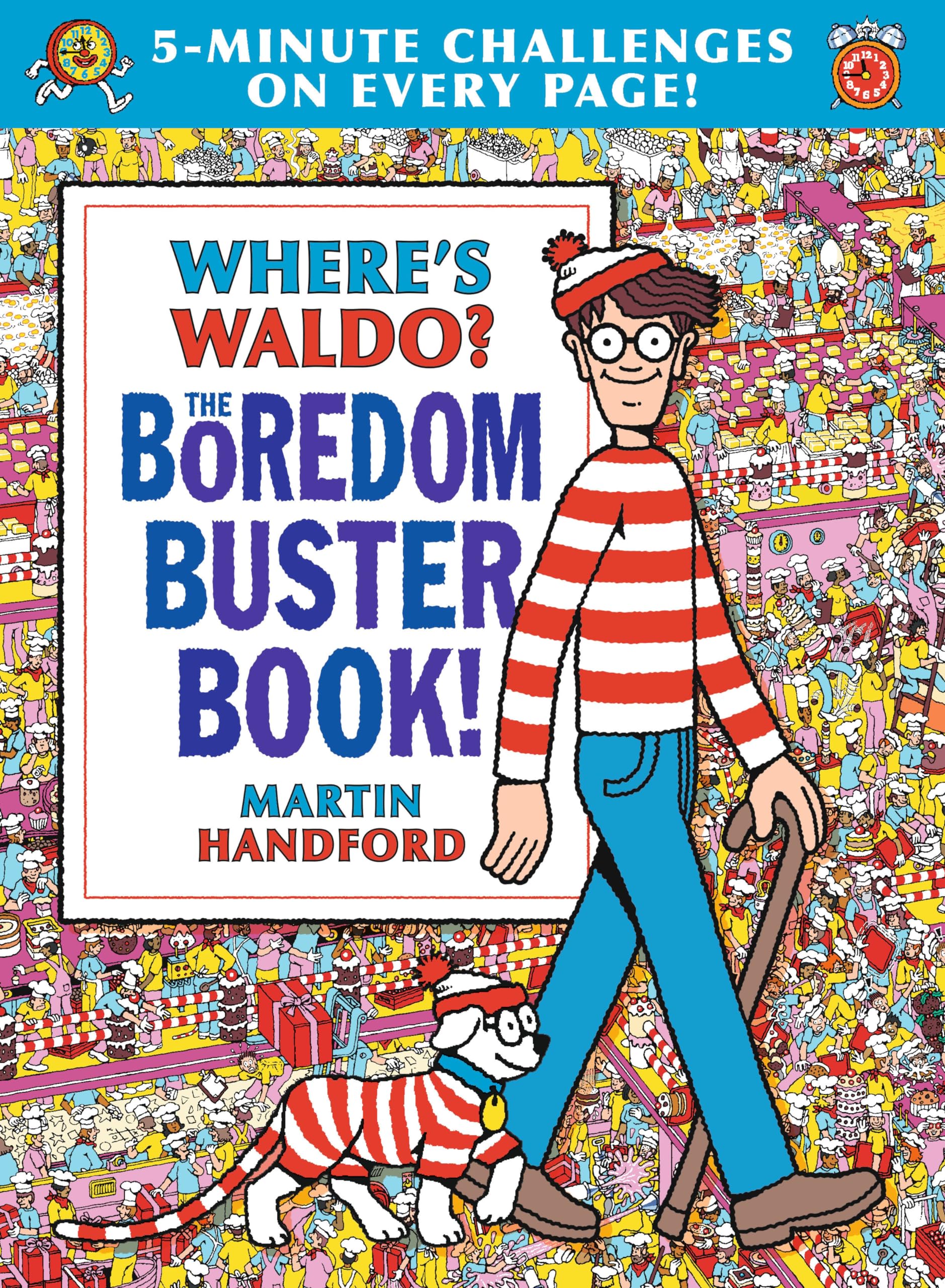 Where's Waldo? The Boredom Buster Book: 5-Minute Challenges: (Hidden Object Activity Book with Search & Find Puzzles, Mazes, Connect-the-Dots, ... Word Searches & Spot-the-Difference Games)