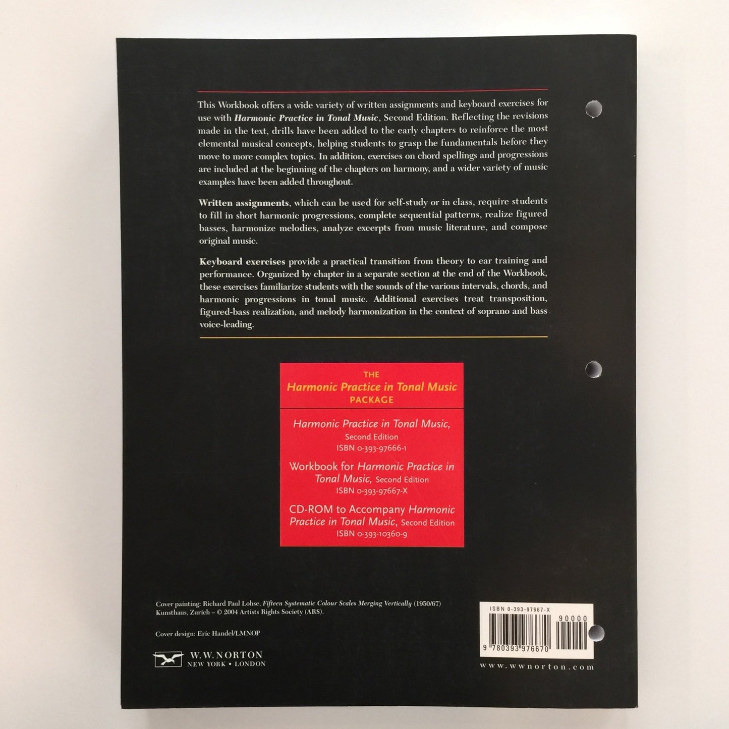 Workbook: for Harmonic Practice in Tonal Music, Second Edition
