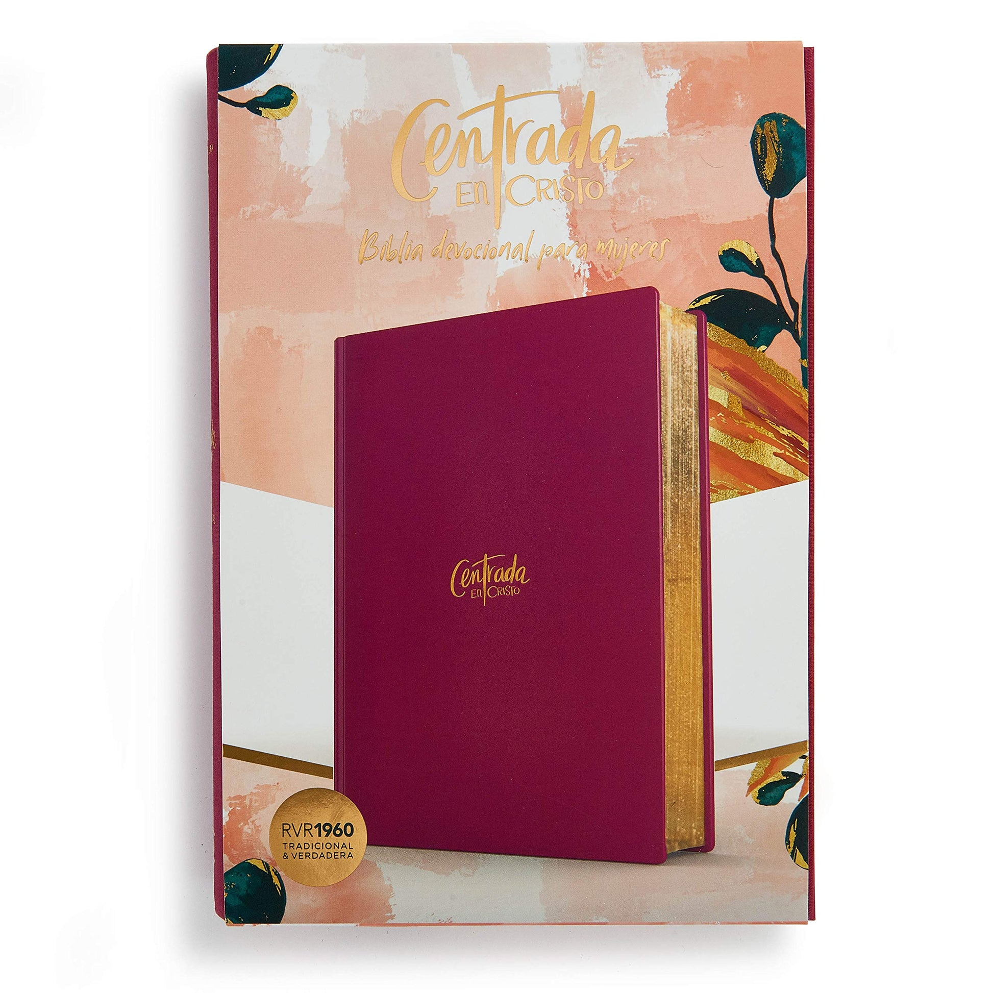 Reina Valera 1960 Biblia Devocional para Mujeres Centrada en Cristo, granada tapa  RVR1960 Centered in Christ Bible, Hardcover (Spanish Edition)