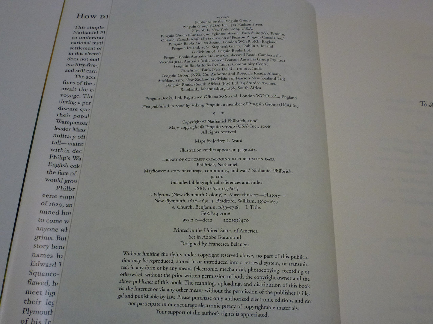 Mayflower: A Story of Courage, Community, and War by Philbri