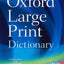 Paperback Oxford Large Print Dictionary
