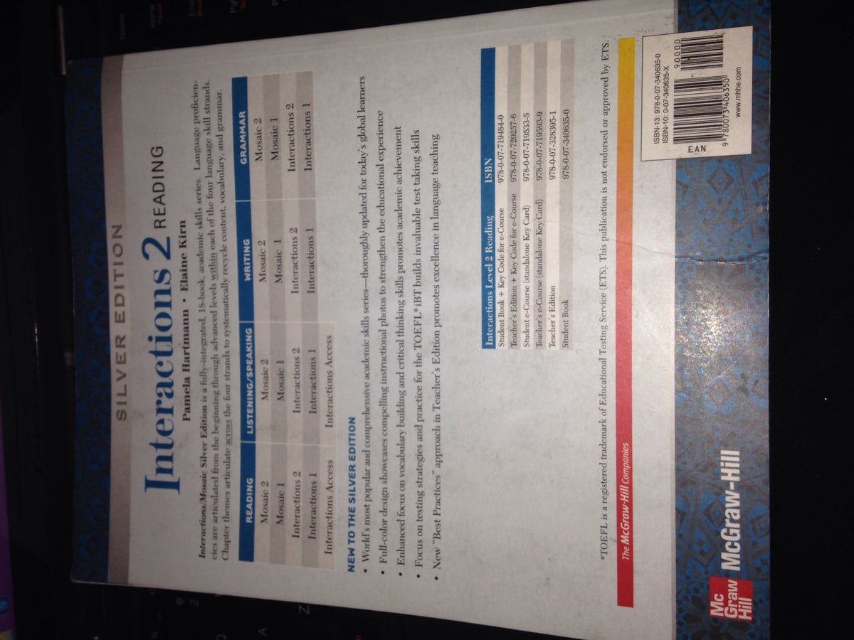 Interactions 2 - Reading Student Book: Silver Edition