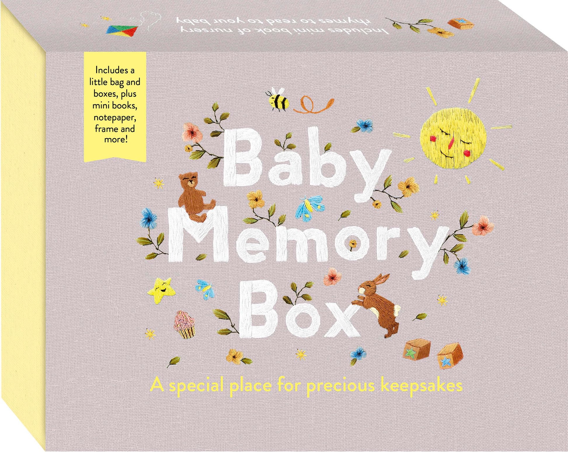 Baby Memory Box: A special place for precious keepsakes. Includes a little bag and boxes, plus mini books, notepaper, frame and more!