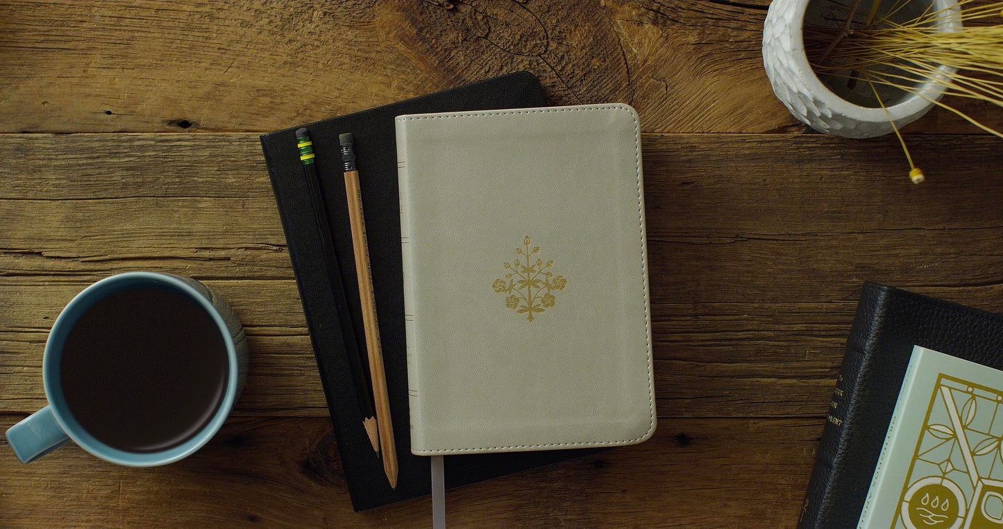 ESV Large Print Compact Bible, Red Letter (TruTone, Stone, Branch Design): Holy Bible, English Standard Version