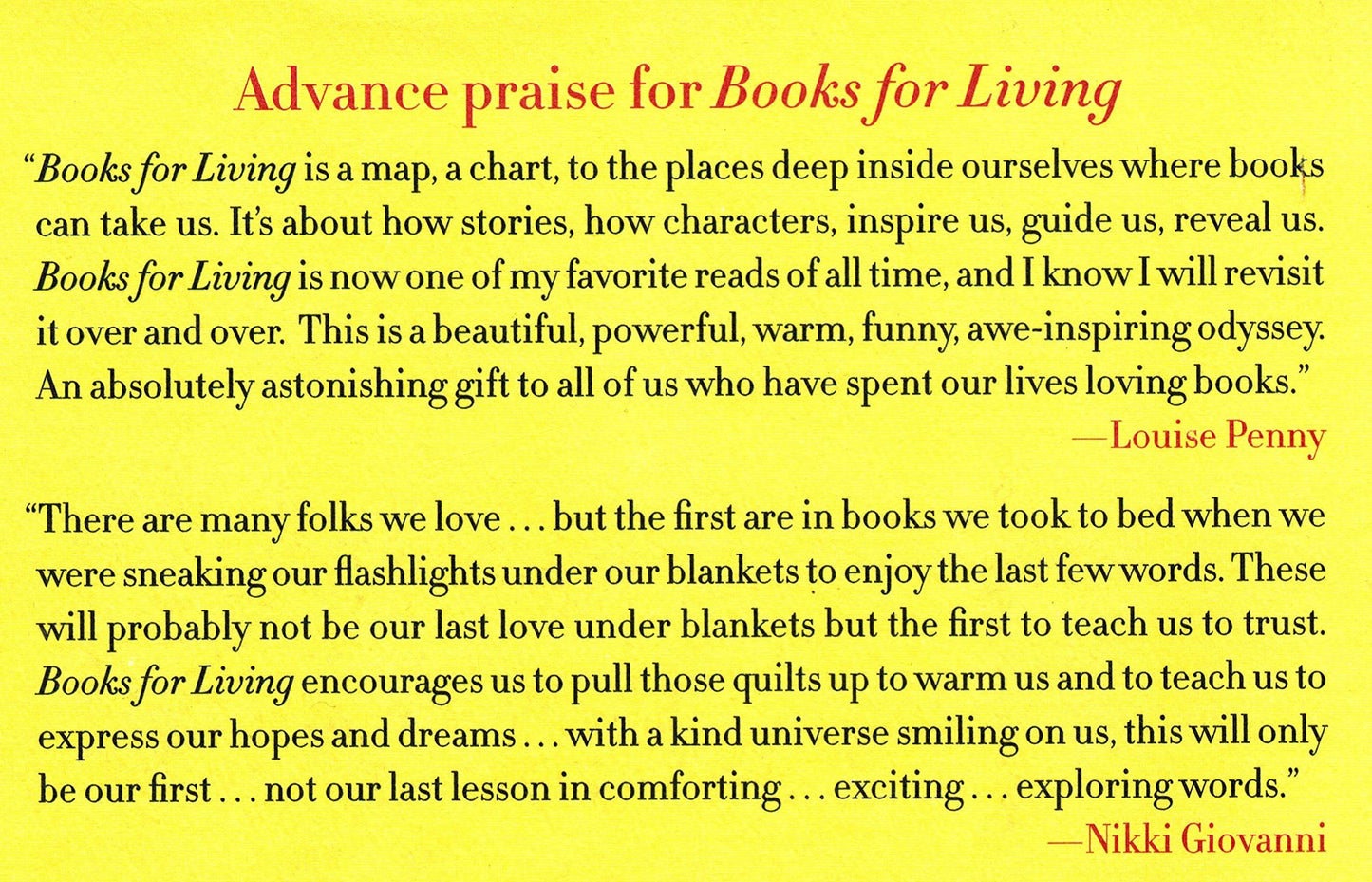 Books for Living