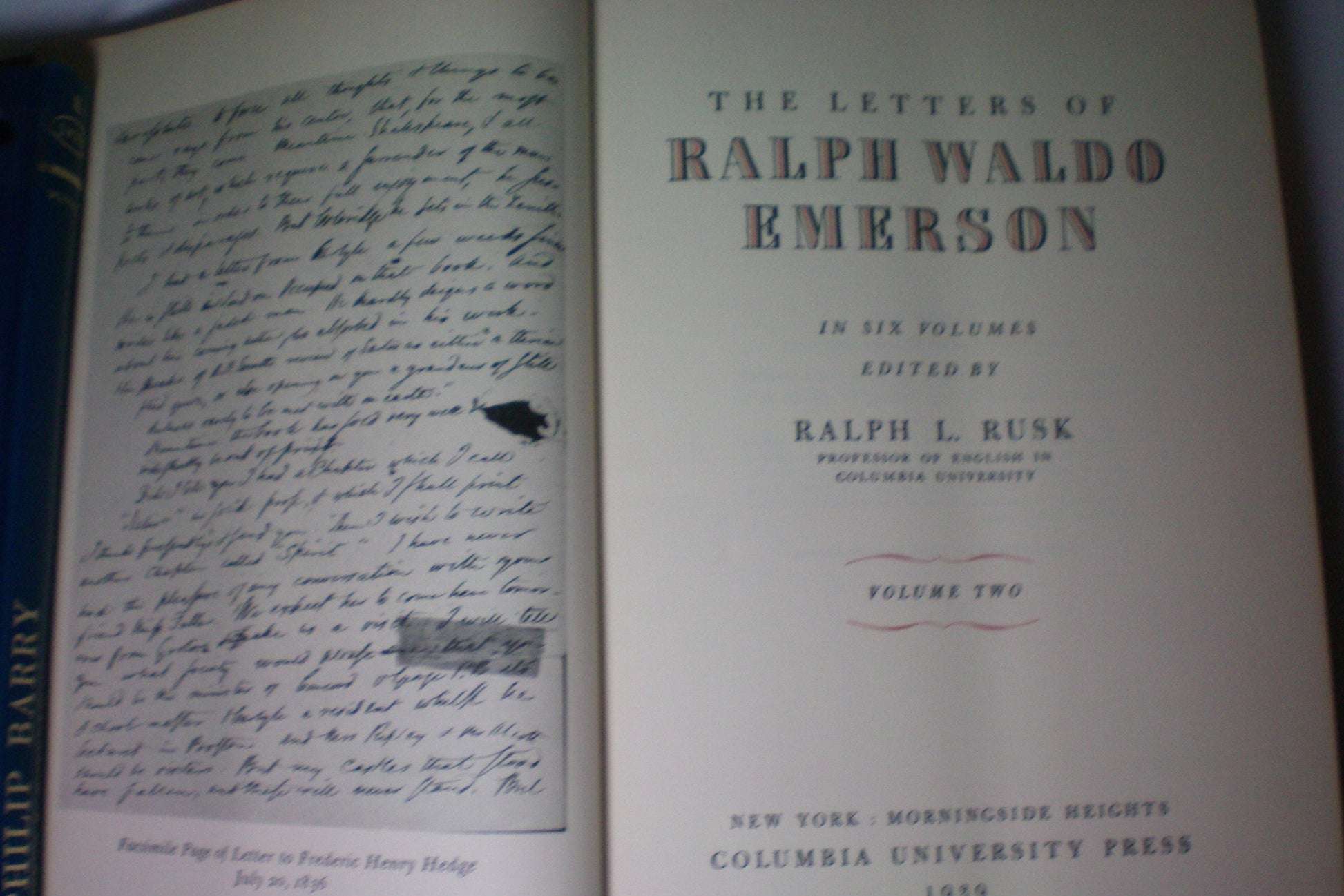 The Letters of Ralph Waldo Emerson