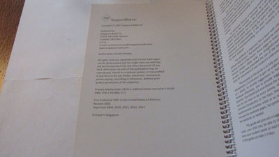 Primary Mathematics 1B Home Instructor's Guide (U.S. Edition)