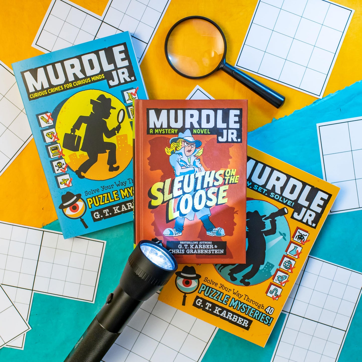Murdle Jr.: Ready, Set, Solve!: Solve Your Way Through 40 Puzzle Mysteries!