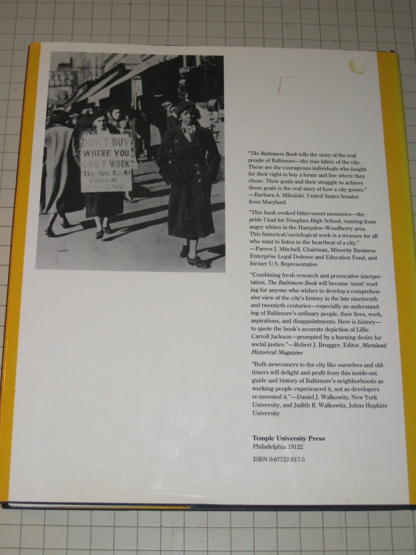 The Baltimore Book: New Views of Local History (Critical Perspectives On The P)