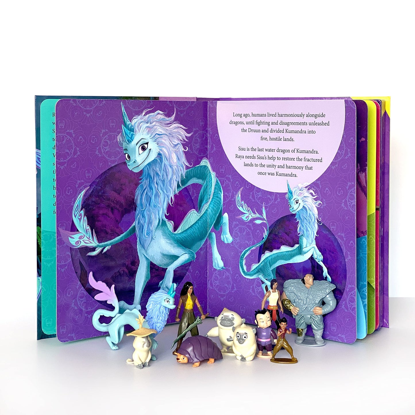 Disney Raya and the Last Dragon My Busy Books - Storybook, 10 figurines, playmat