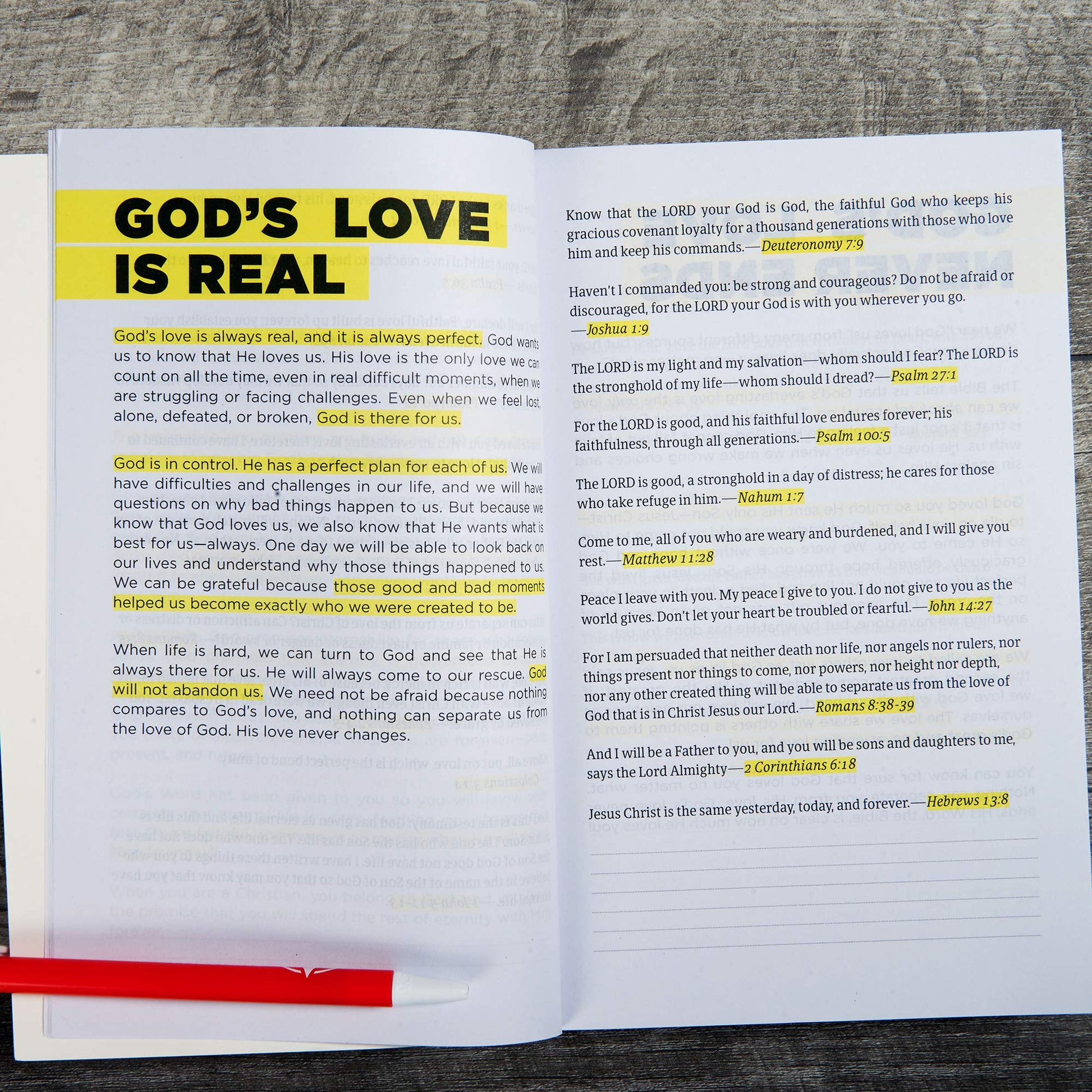 CSB God Loves You Bible for Teens, Black Letter, Presentation Page, Gospel Presentation, Memory Verses, Outreach, Easy-to-Read Bible Serif Type