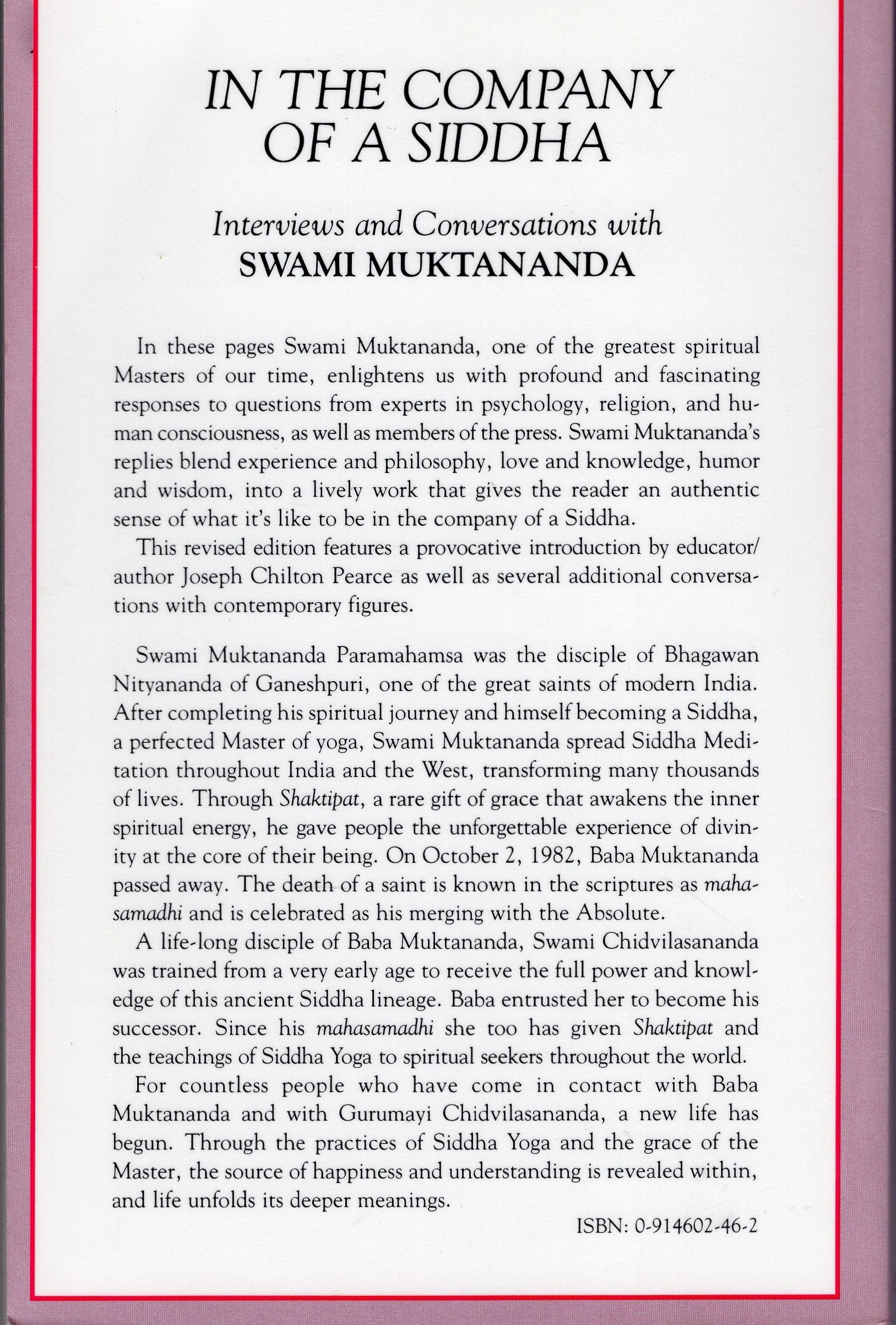 In the Company of a Siddha