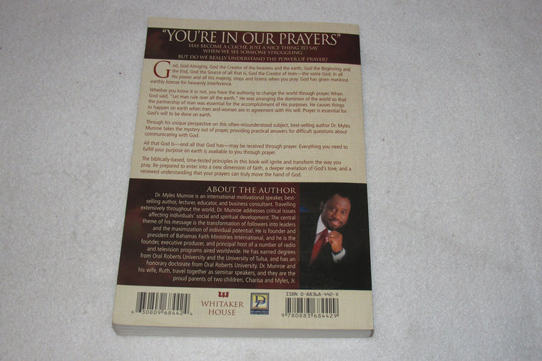 Understanding The Purpose And Power Of Prayer — back cover