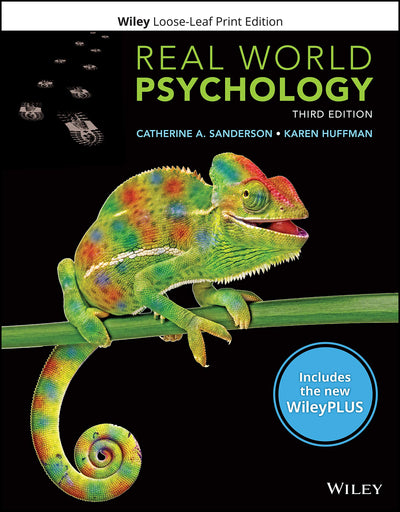 Real World Psychology, 3e WileyPLUS Card with Loose-leaf Set