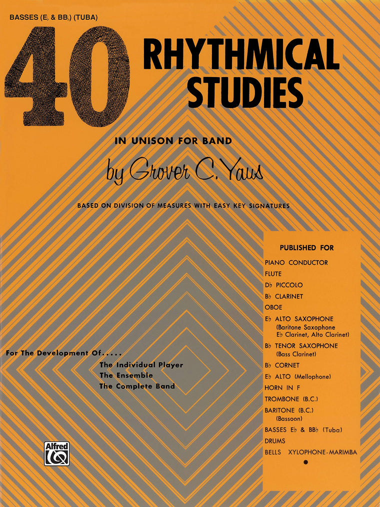 40 Rhythmical Studies: Bass (Tuba)