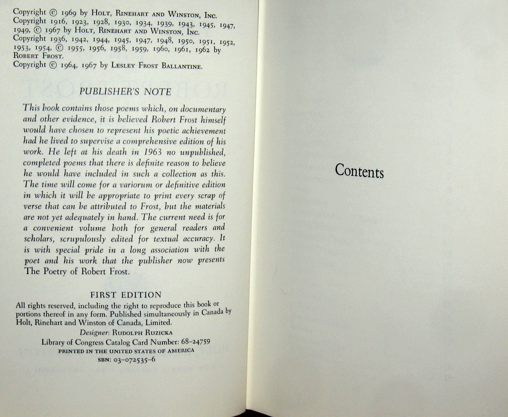 The Poetry of Robert Frost