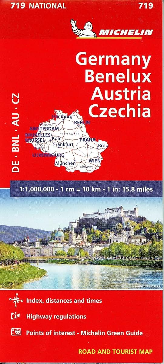 Michelin Germany Austria Benelux Czech Republic Map 719 (Maps/Country (Michelin))
