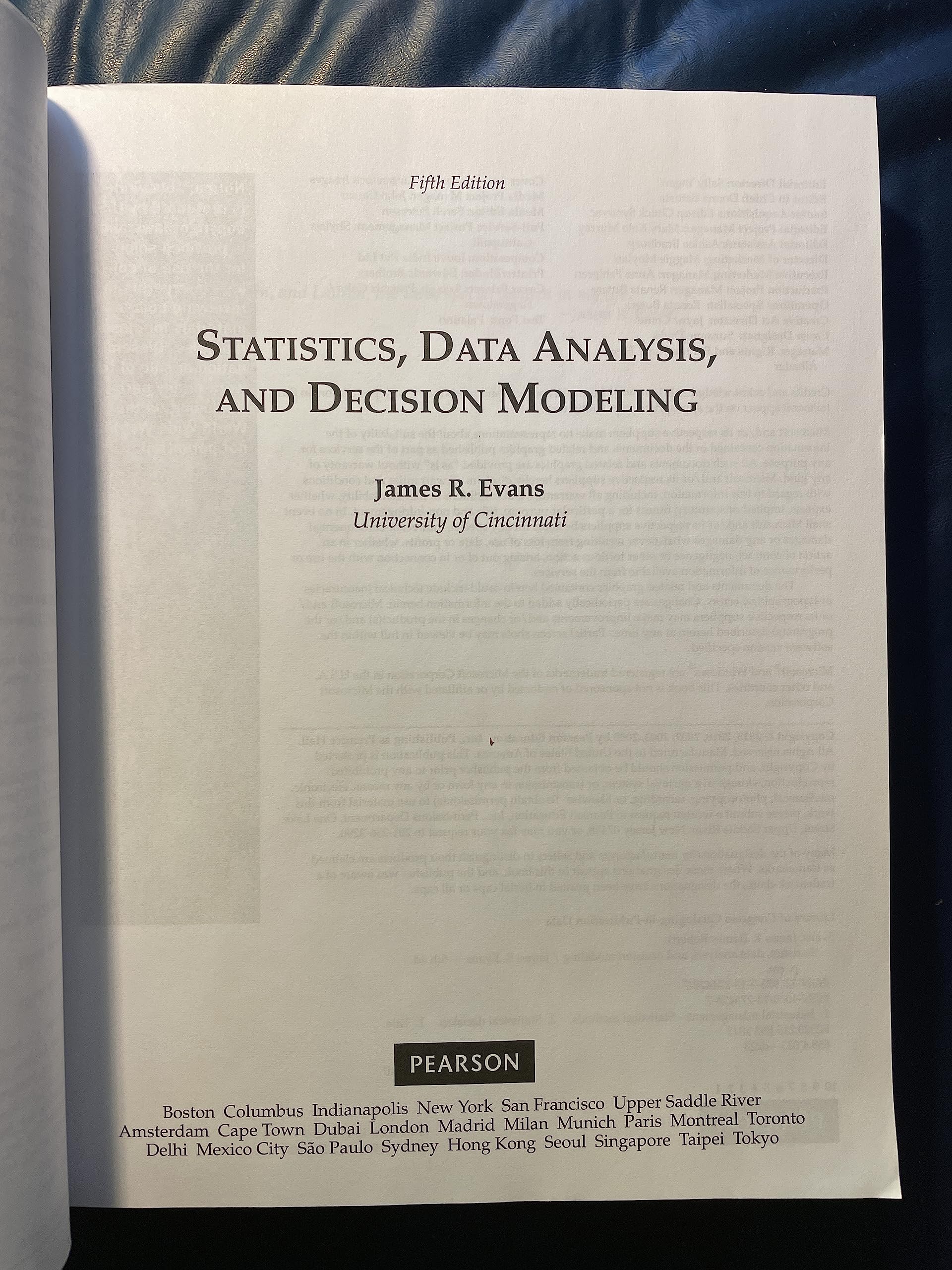 Statistics, Data Analysis, and Decision Modeling