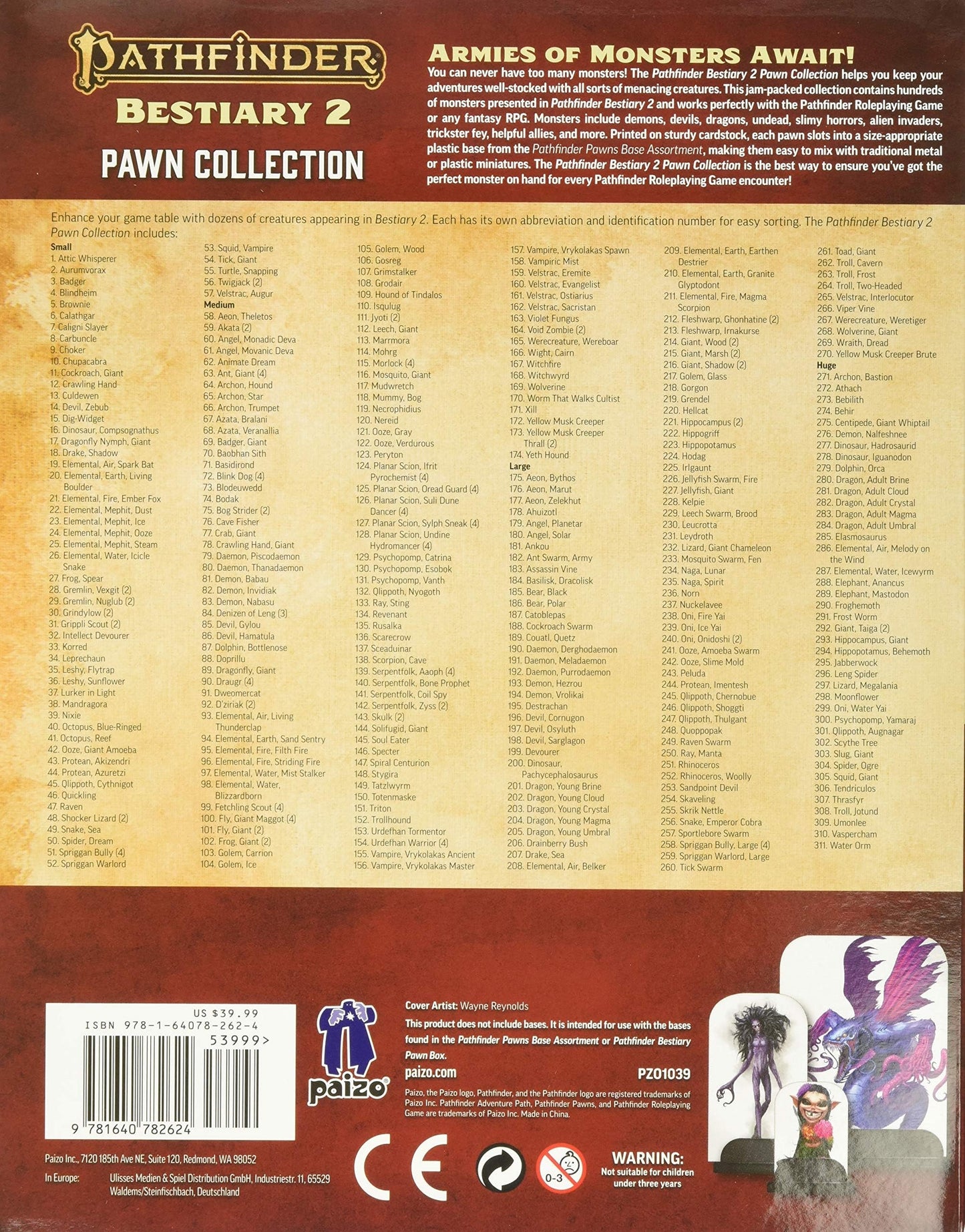 Pathfinder Bestiary 2 Pawn Collection (P2) by Staff, Paizo