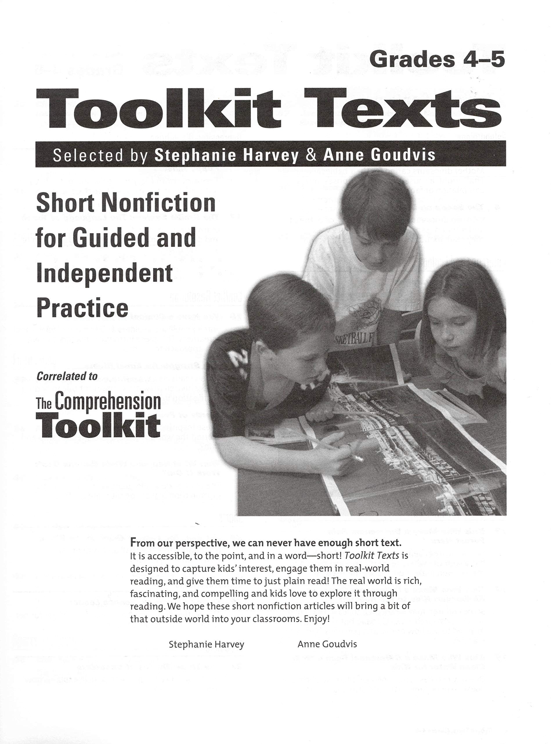 Toolkit Texts: Grades 4-5: Short Nonfiction for Guided and Independent Practice (Comprehension Toolkit)