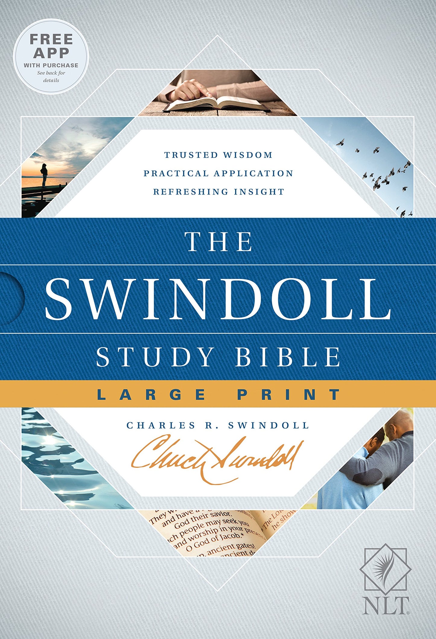 Tyndale NLT The Swindoll Study Bible, Large Print (Hardcover) - New Living Translation Study Bible by Charles Swindoll, Includes Study Notes, Book Introductions, Application Articles and More!