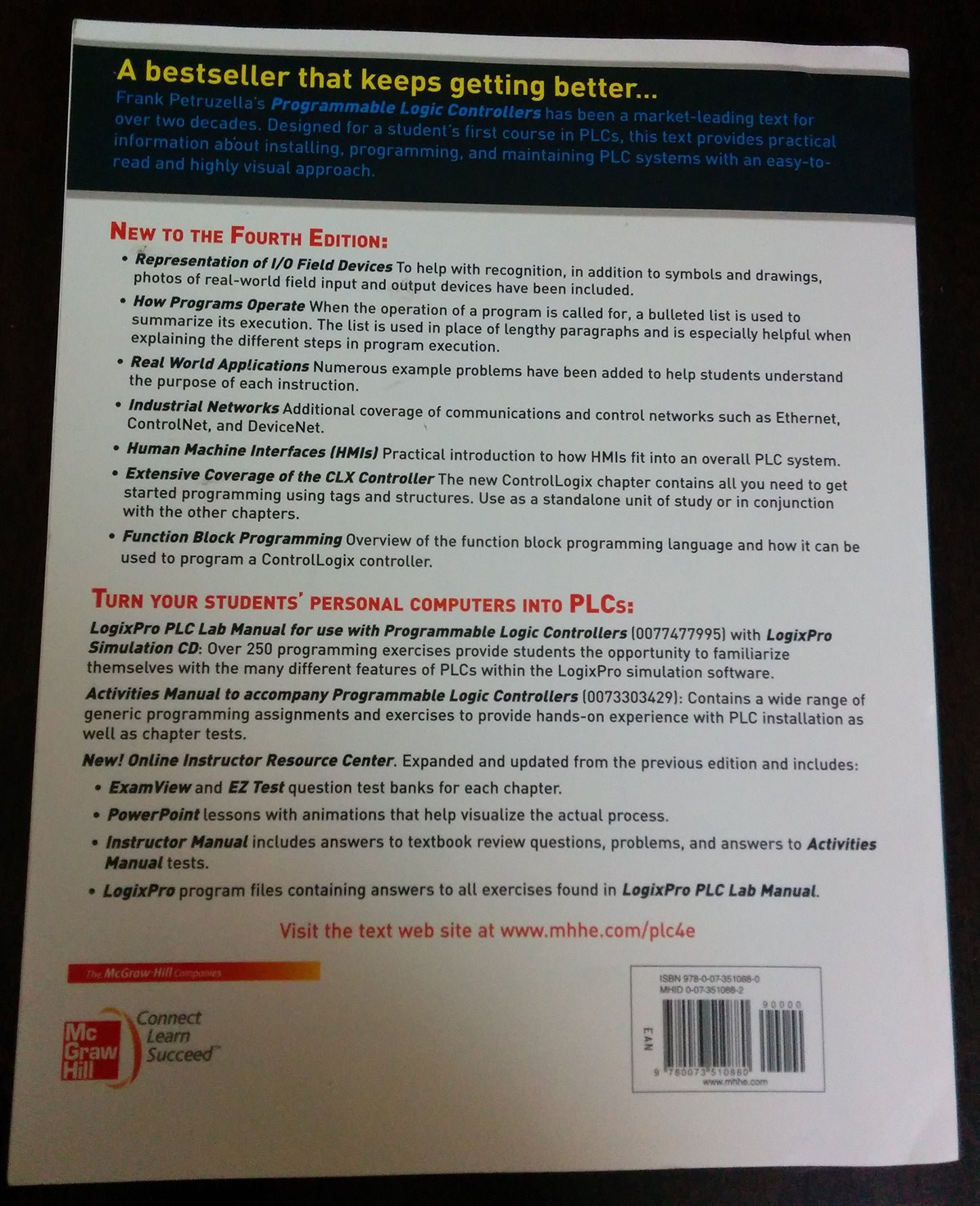 Programmable Logic Controllers by Petruzella, Frank