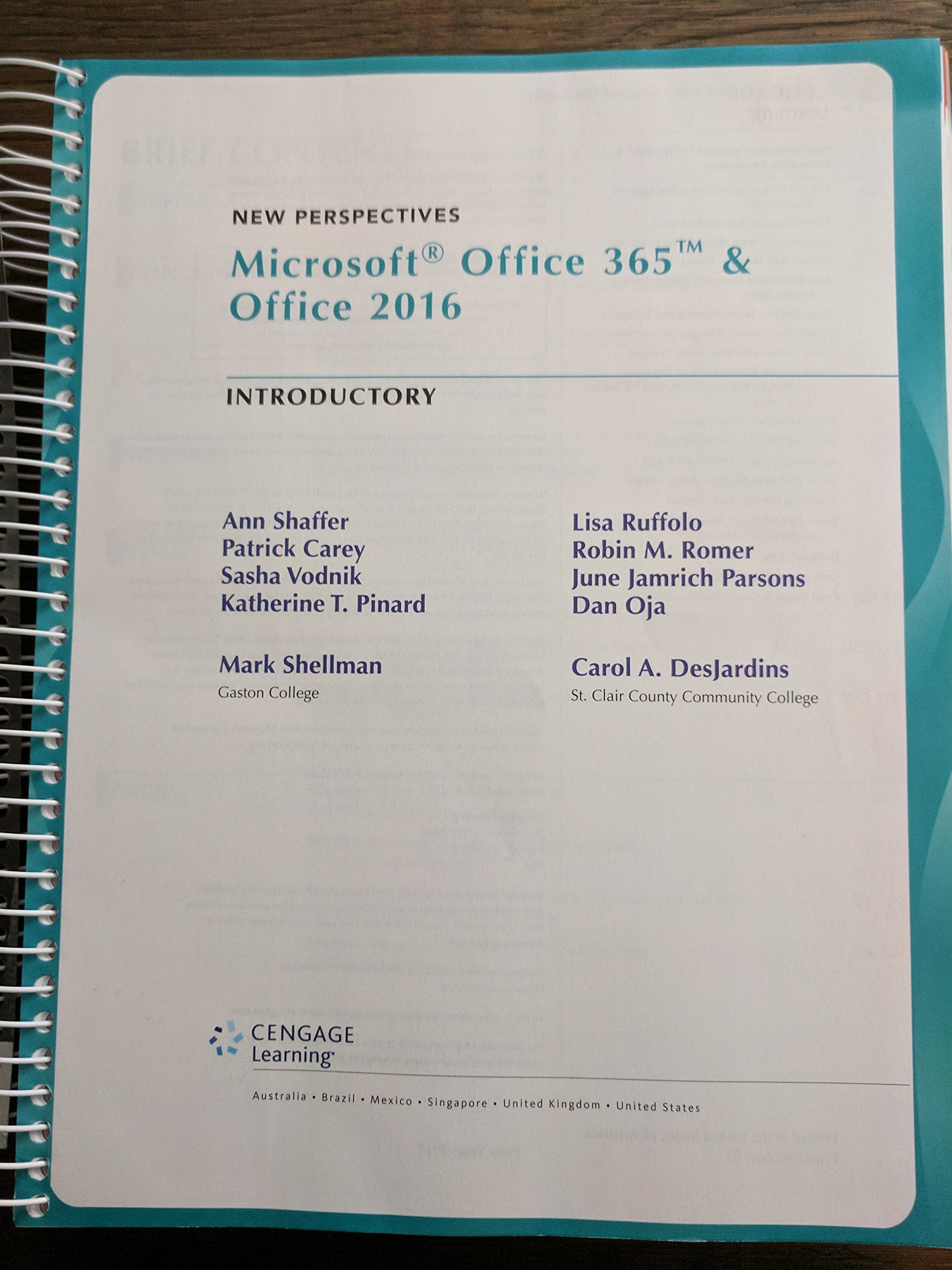 New Perspectives MicrosoftOffice 365 & Office 2016: Introductory, Spiral bound Version