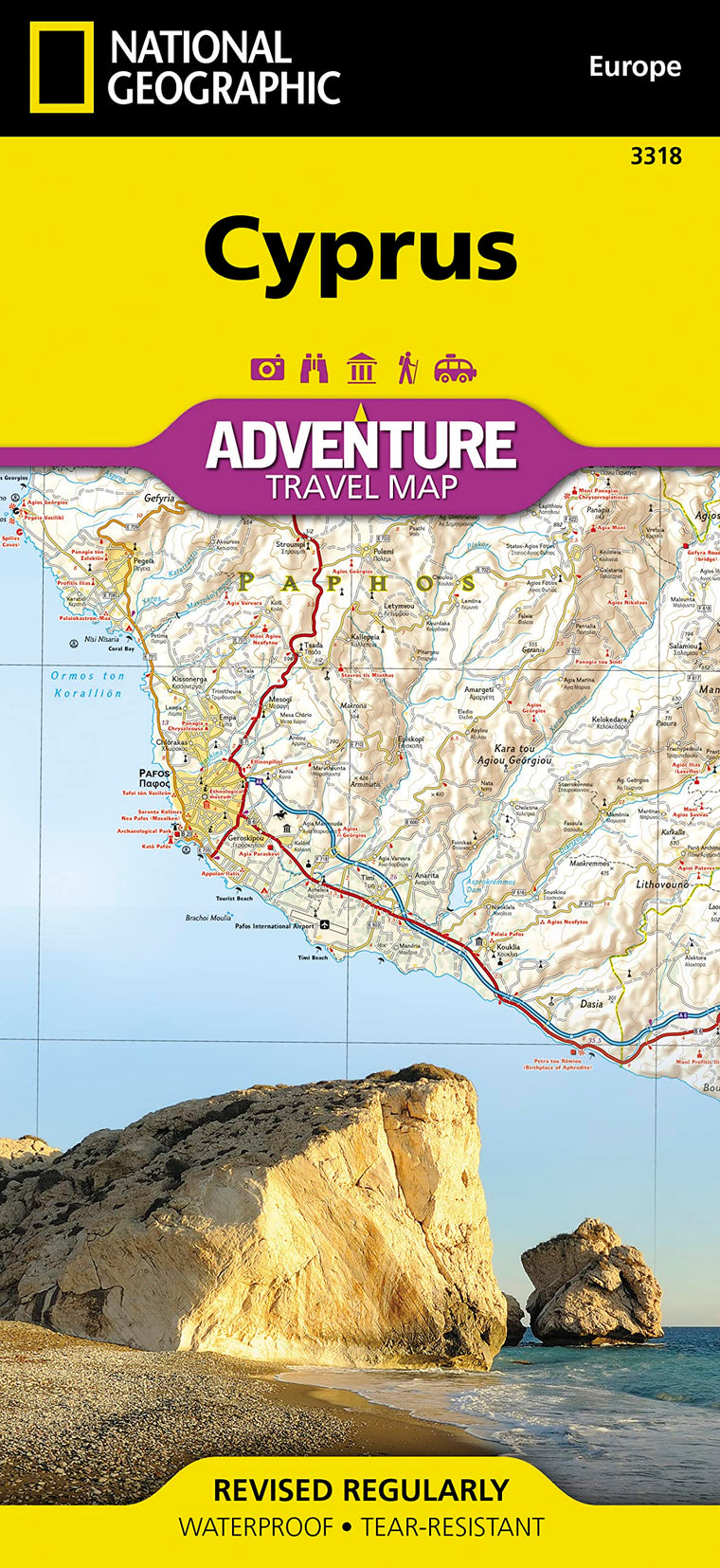 Cyprus Map (National Geographic Adventure Map, 3318)