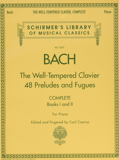 Bach - The Well-Tempered Clavier  48 Preludes and Fugues Songbook for Piano  Complete Books 1 and 2  Schirmer Library Sheet Music Vol. 2057  ... Library of Musical Classics, 2057)