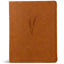 CSB Notetaking Bible, Large Print Edition, Camel LeatherTouch, Black Letter, Wide Margins, Journaling Space, Single-Column, Reading Plan, Easy-to-Read Bible Serif Type