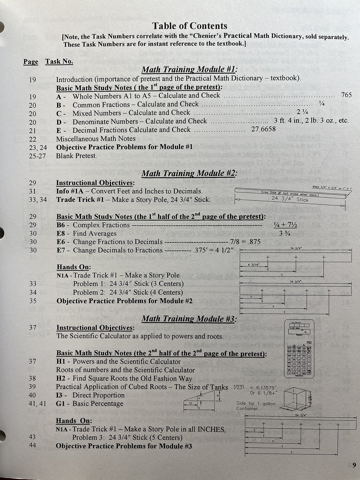 Chenier's Practical Math Application Guide: For Do-it-yourselfers, Trades People, Students, Etc.