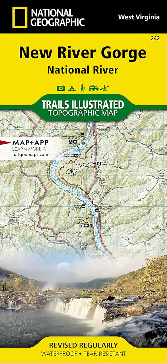 New River Gorge National River Map (National Geographic Trails Illustrated Map, 242)