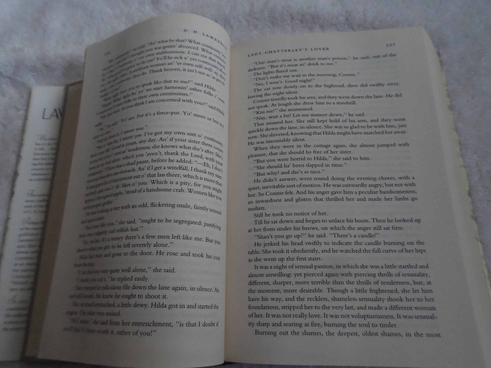 D.H. Lawrence, three complete novels: Lady Chatterley's lover, The Rainbow, Sons and lovers