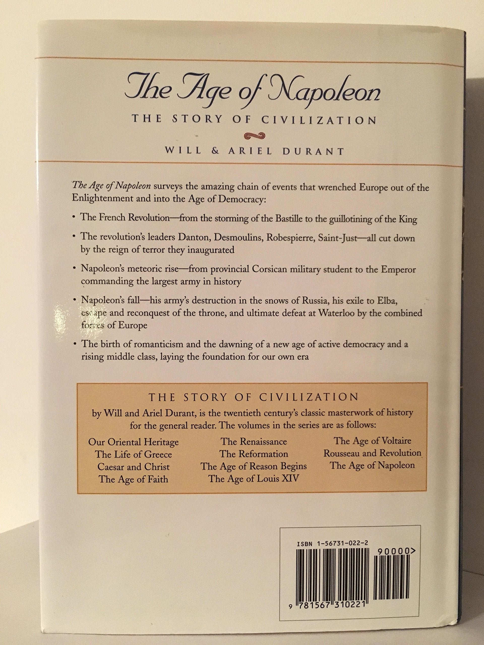 The Age of Napoleon (The Story of Civilization, Vol. 11)