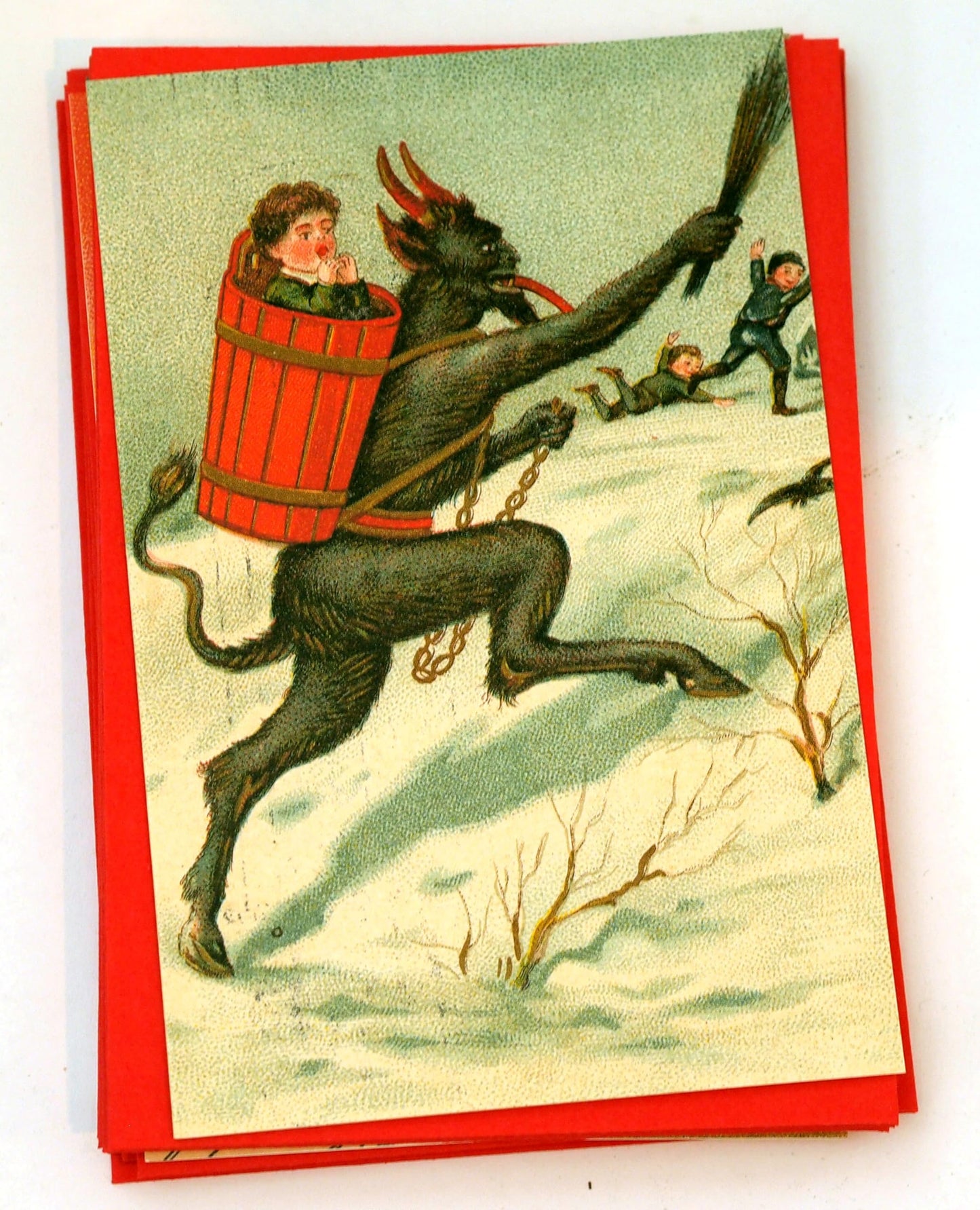 Krampus Greeting Cards Set One: 20 Assorted Cards in Deluxe Tin