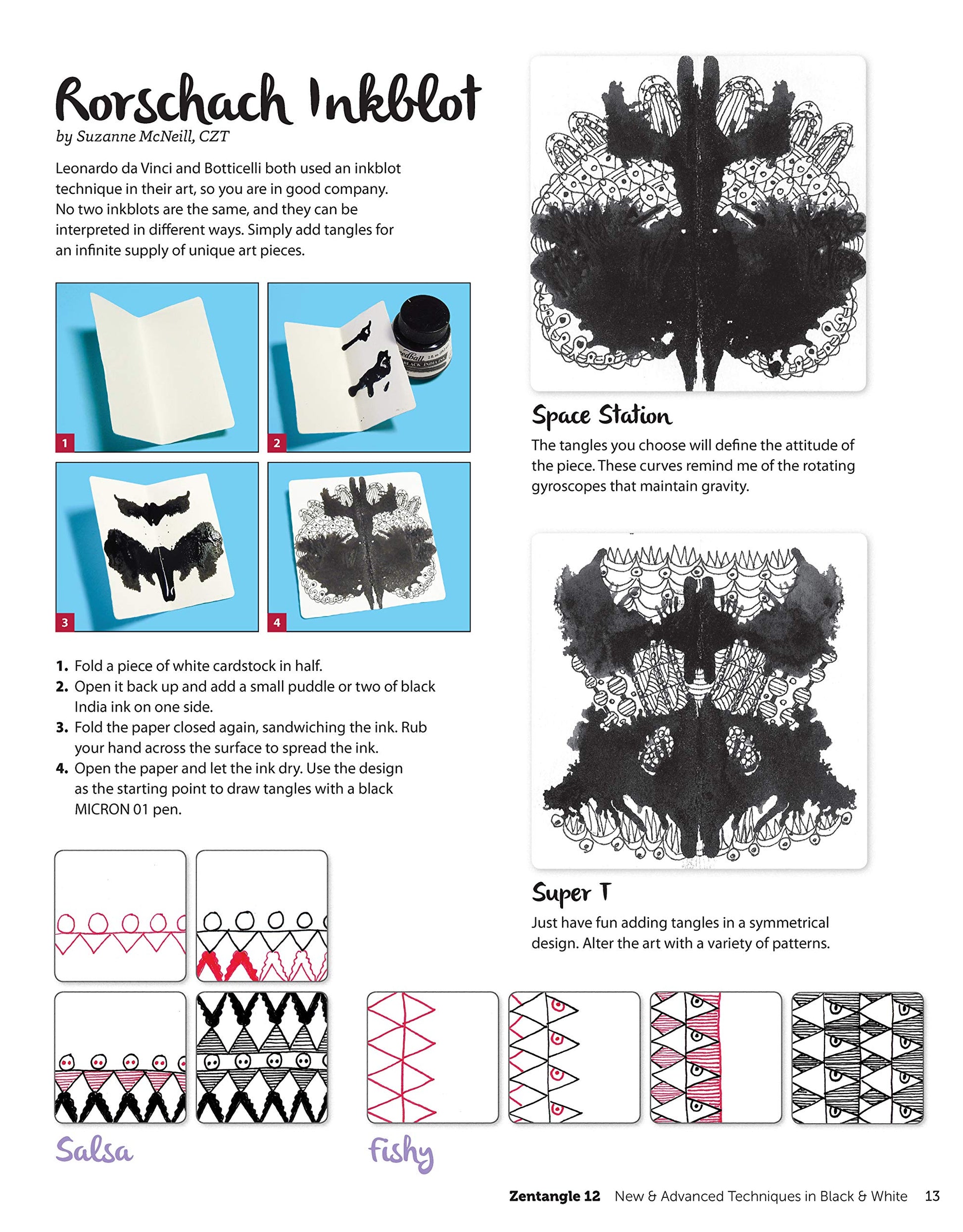 Zentangle 12, Workbook Edition: Innovative Art Techniques & Projects (Design Originals) 30 New Tangles