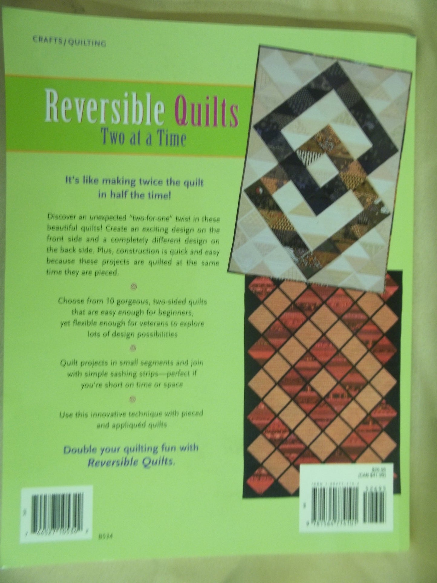 Reversible Quilts: Two at a Time